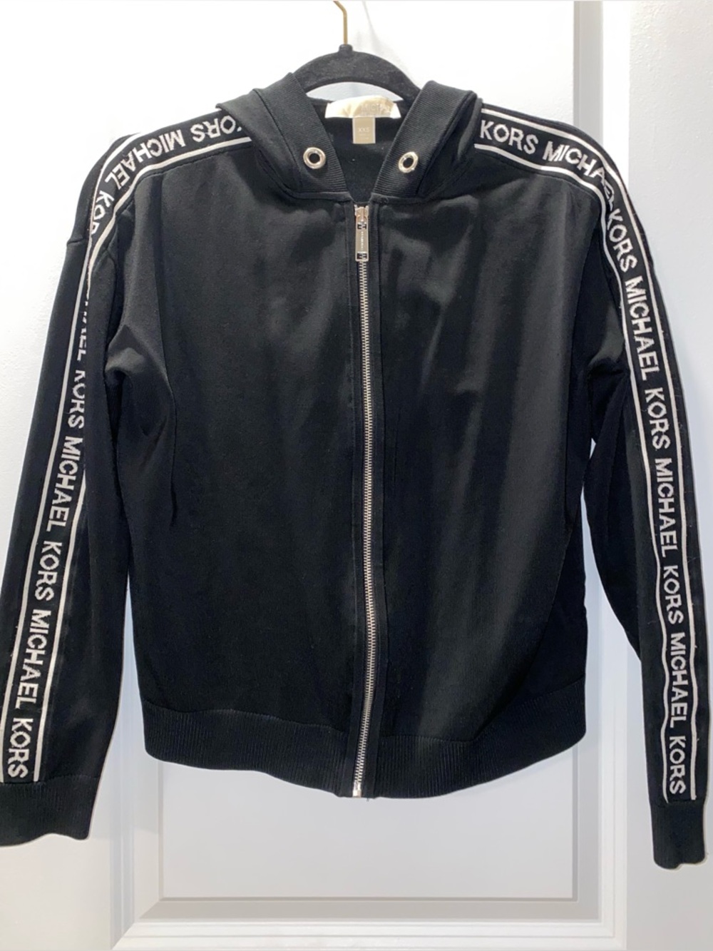 Michael Kors Logo Tape Modal Blend Track Jacket.